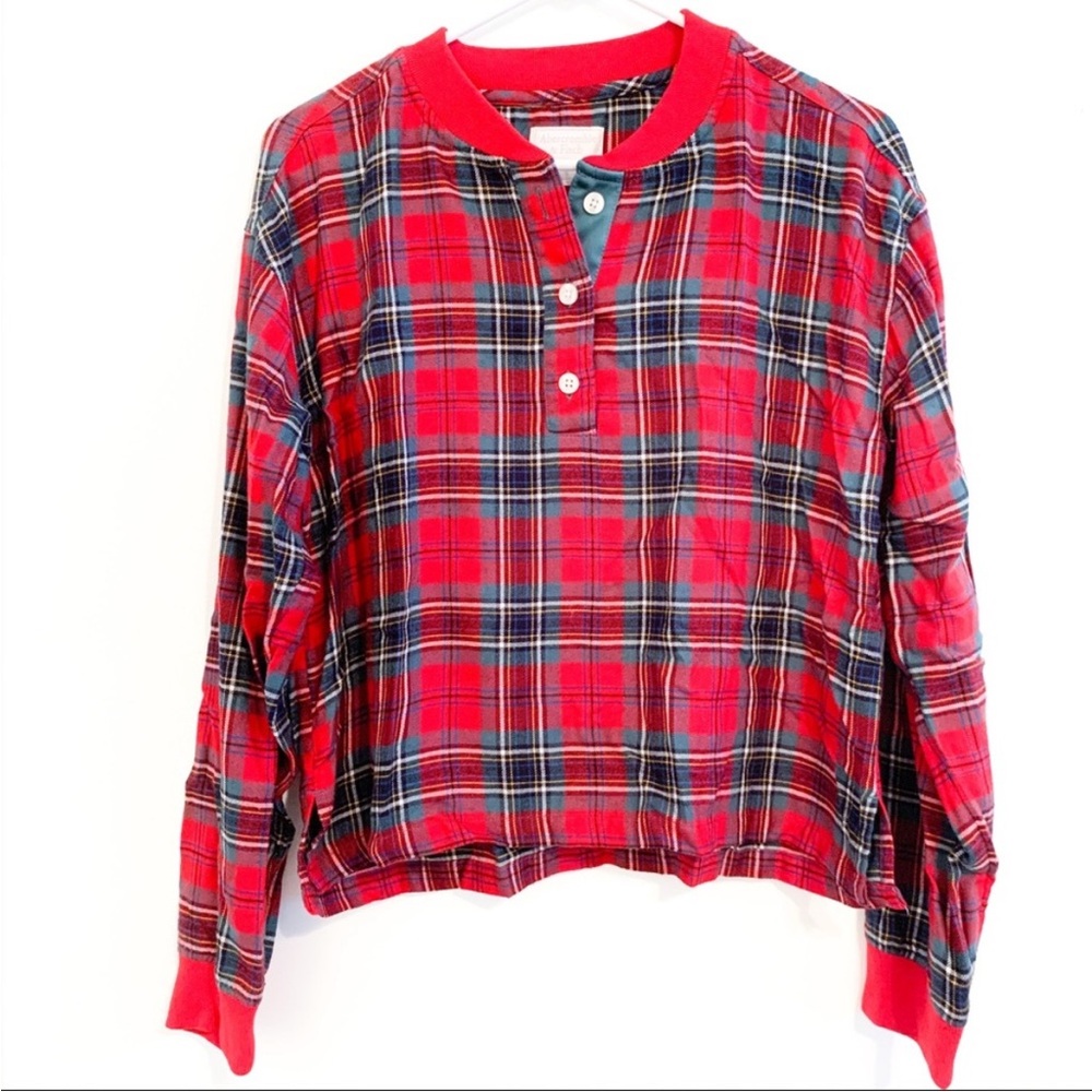 Abercrombie & Fitch Red Plaid Kids Button Down Shirt